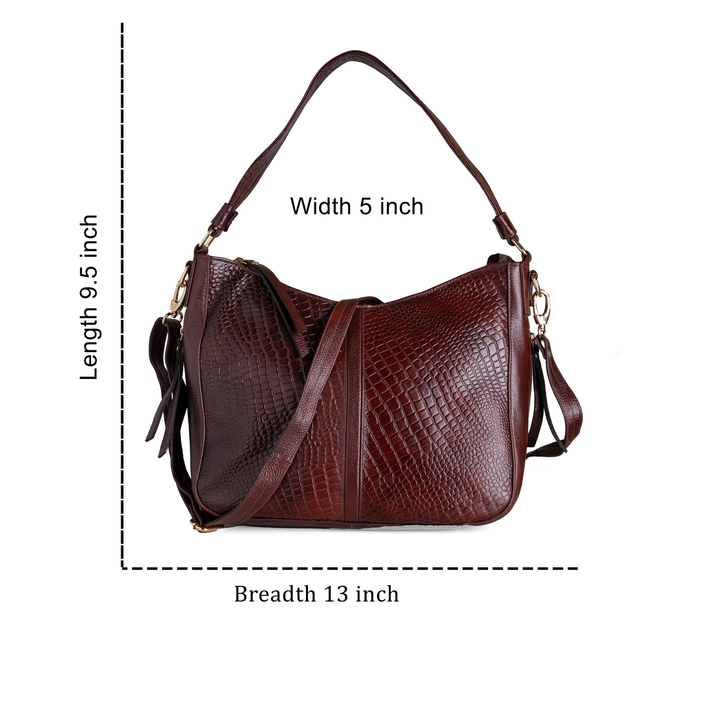 Green Hide Soraya Leather Ladies Bag