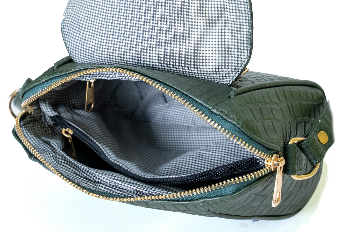 Green Hide Ilisha Leather Ladies Sling Bag