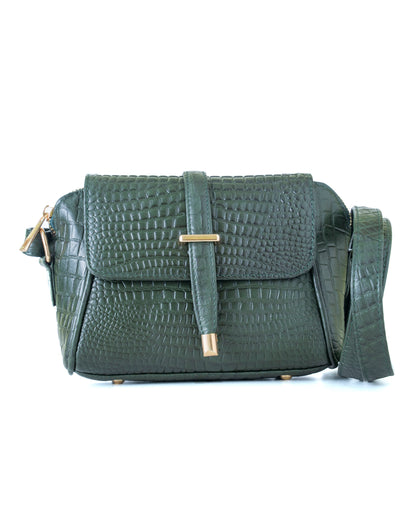 Green Hide Ilisha Leather Ladies Sling Bag