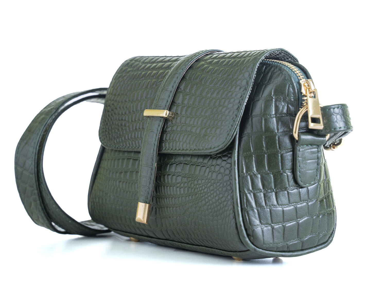 Green Hide Ilisha Leather Ladies Sling Bag
