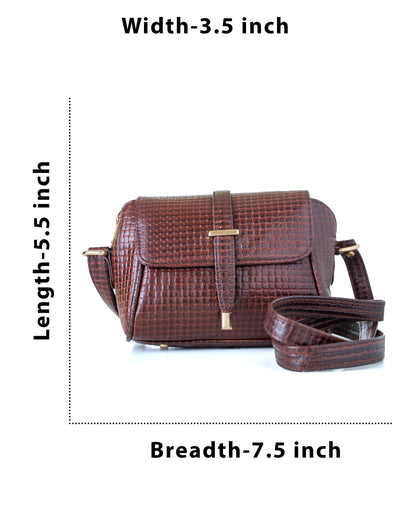 Green Hide Ilisha Leather Ladies Sling Bag
