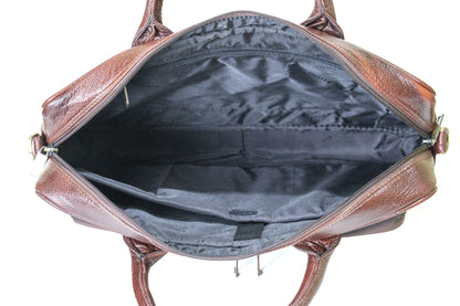 Green Hide Verve Leather Laptop Bag