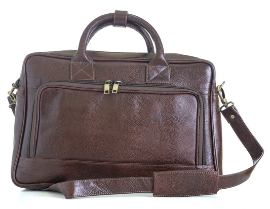 Green Hide Verve Leather Laptop Bag