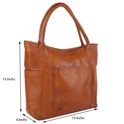 Green Hide Zenya Leather Ladies Bag
