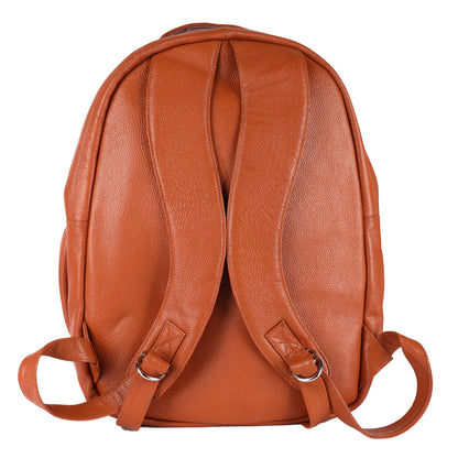 Green Hide Metro Stream Leather Laptop Backpack