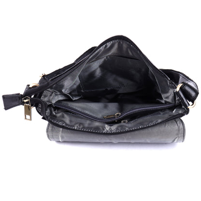 Green Hide Falcon Crest Leather Sling Bag
