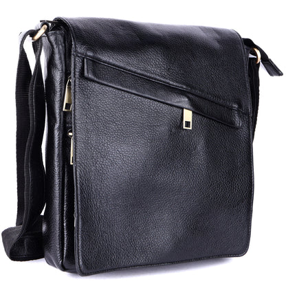 Green Hide Falcon Crest Leather Sling Bag