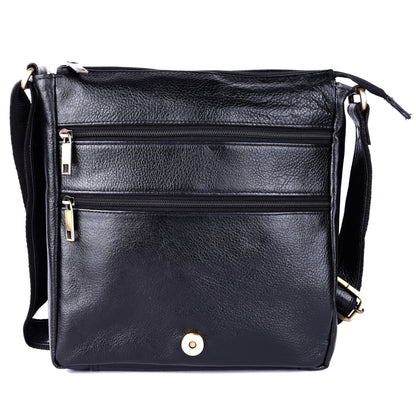 Green Hide Falcon Crest Leather Sling Bag