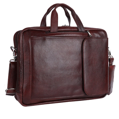 Green Hide Leather 3 in 1 Laptop Bag