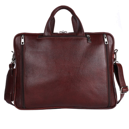 Green Hide Leather 3 in 1 Laptop Bag