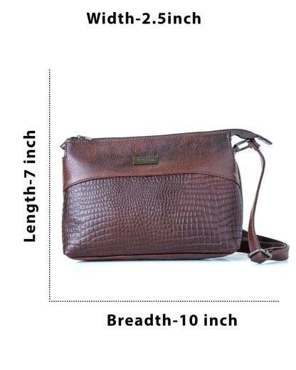 Green Hide Suhani Leather Ladies Sling Bag