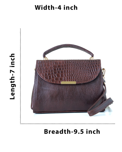 Green Hide Sayara Leather Ladies Bag