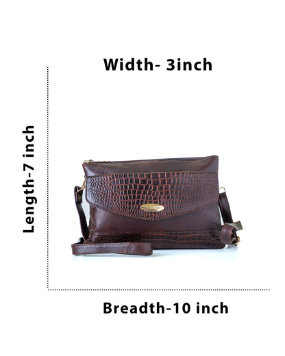 Green Hide Luvika Leather Ladies Sling Bag