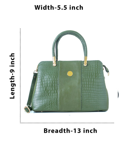Green Hide Amaira Leather Ladies Bag