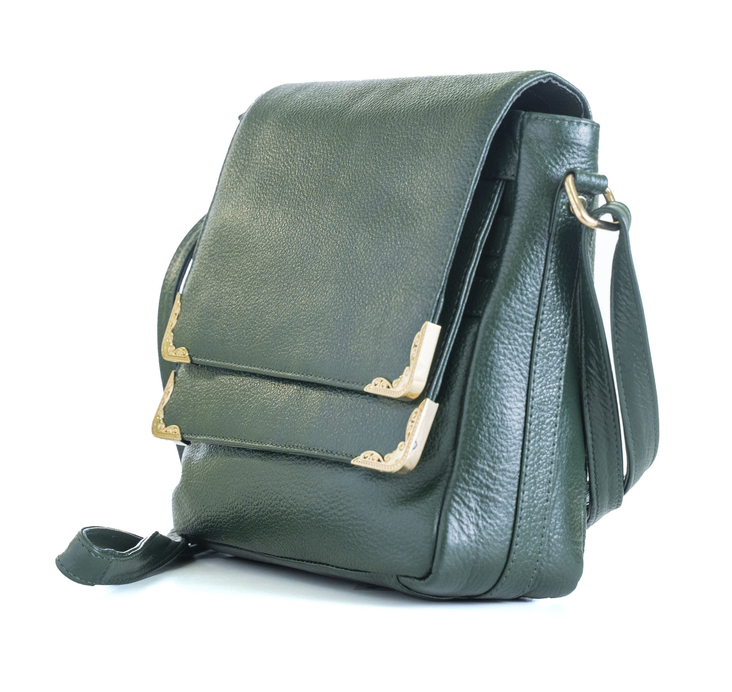 Green Hide Svara Leather Ladies Sling Bag
