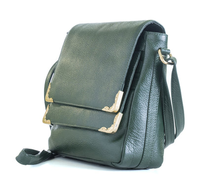 Green Hide Svara Leather Ladies Sling Bag
