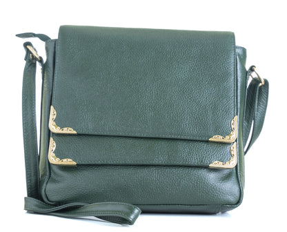 Green Hide Svara Leather Ladies Sling Bag