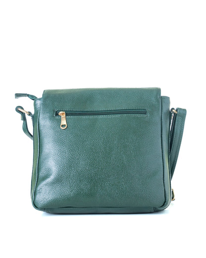 Green Hide Svara Leather Ladies Sling Bag