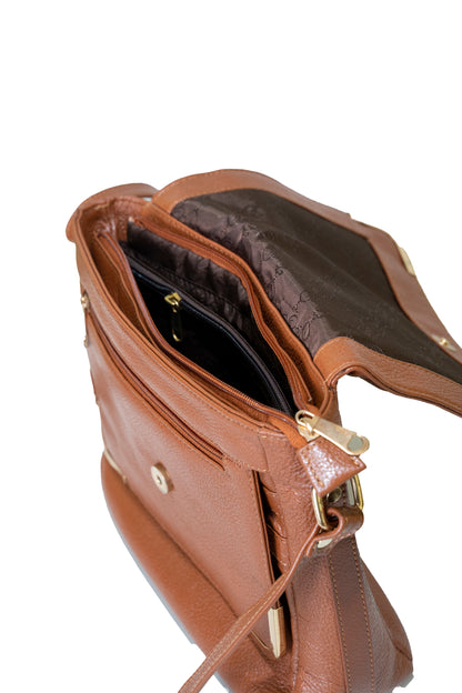 Green Hide Svara Leather Ladies Sling Bag