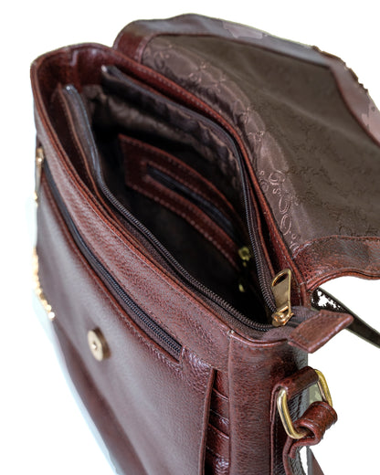 Green Hide Svara Leather Ladies Sling Bag