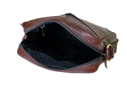 Green Hide Bravik Leather Sling Bag