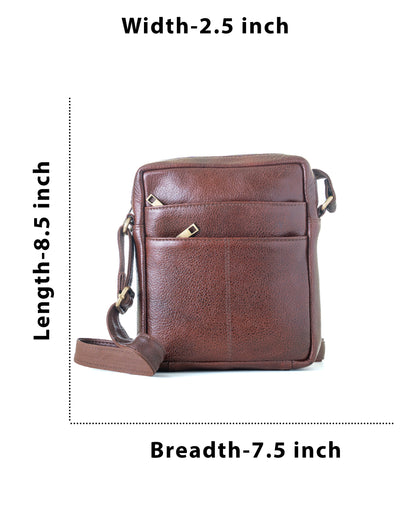 Green Hide Bravik Leather Sling Bag