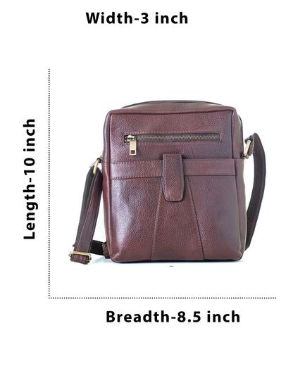 Green Hide Tauren Leather Sling Bag