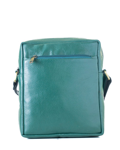 Green Hide Tauren Leather Sling Bag
