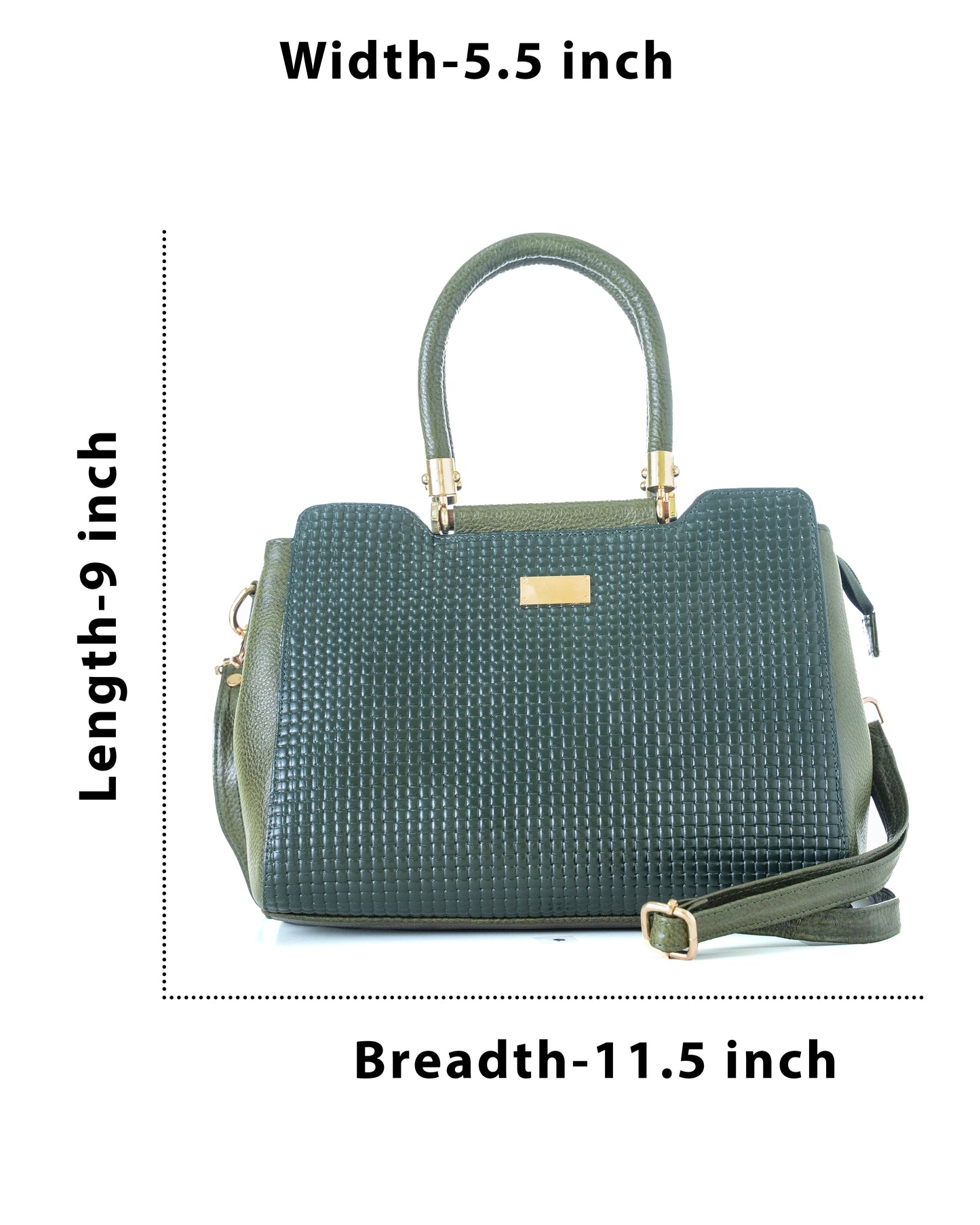 Green Hide Meira Leather Ladies Bag