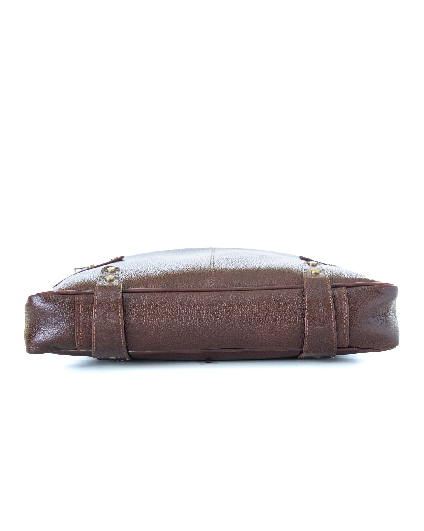 Green Hide Stratus Leather Laptop Bag