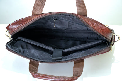 Green Hide Stratus Leather Laptop Bag