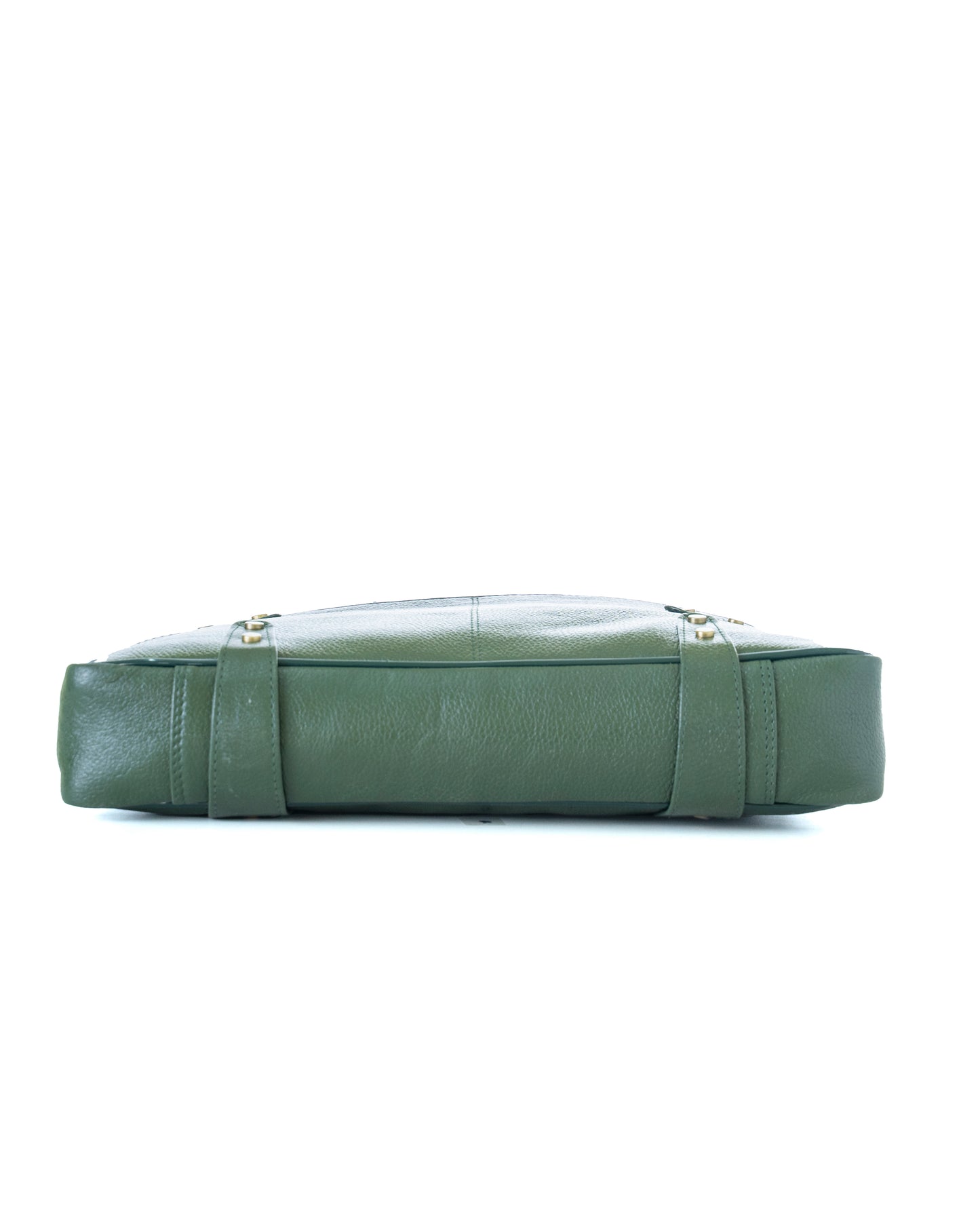 Green Hide Stratus Leather Laptop Bag