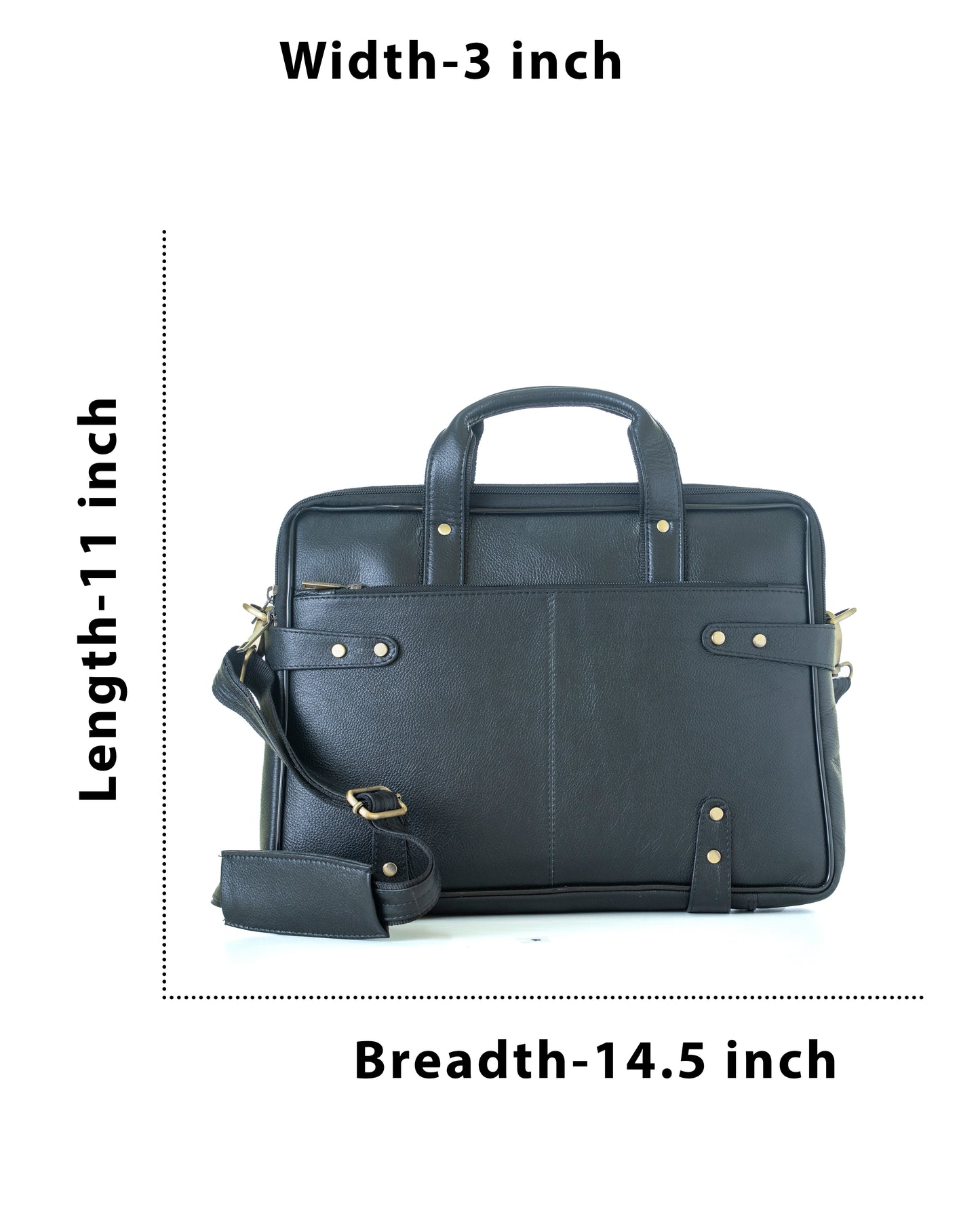 Green Hide Stratus Leather Laptop Bag