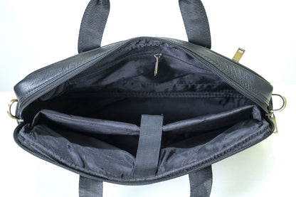 Green Hide Stratus Leather Laptop Bag