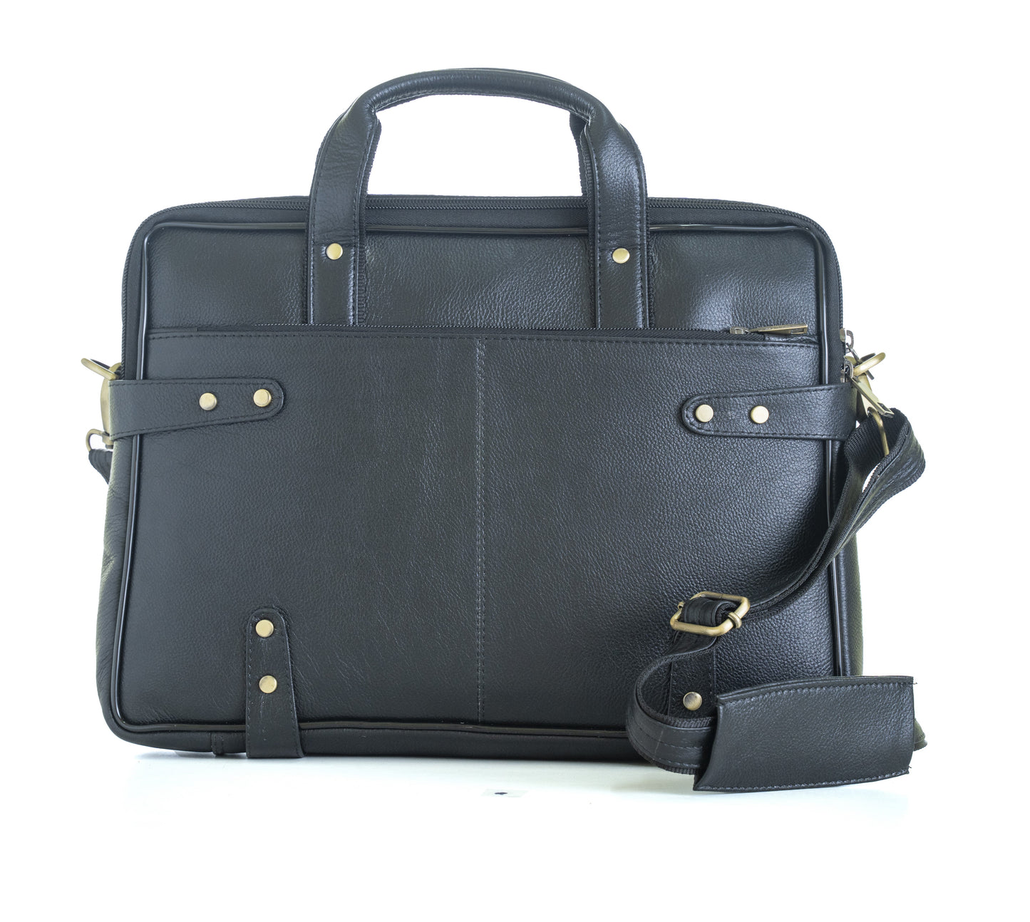 Green Hide Stratus Leather Laptop Bag