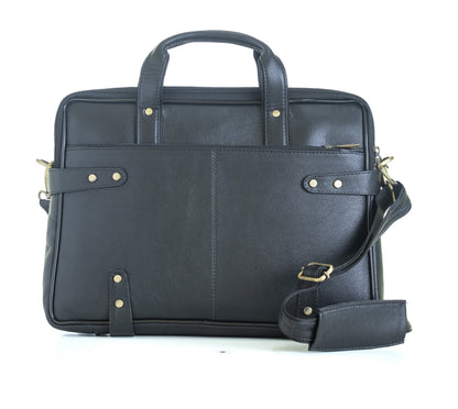 Green Hide Stratus Leather Laptop Bag