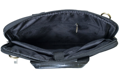 Green Hide Axiom Leather Laptop Bag
