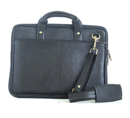 Green Hide Axiom Leather Laptop Bag