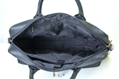 Green Hide Verve Leather Laptop Bag