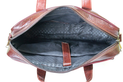 Green Hide Ardor Leather Laptop Bag
