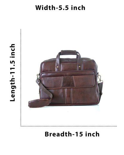 Green Hide Ardor Leather Laptop Bag