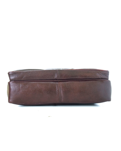 Green Hide Ardor Leather Laptop Bag