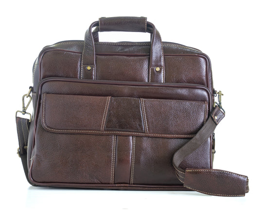 Green Hide Ardor Leather Laptop Bag
