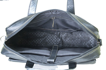 Green Hide Ardor Leather Laptop Bag