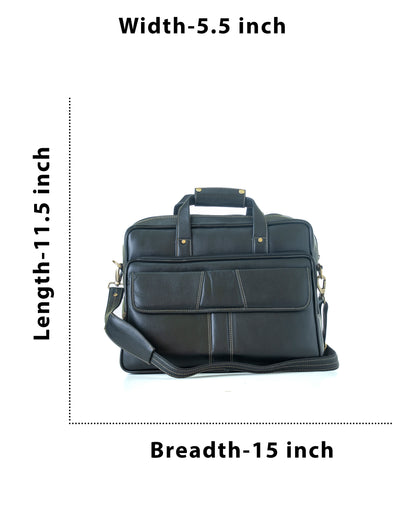 Green Hide Ardor Leather Laptop Bag