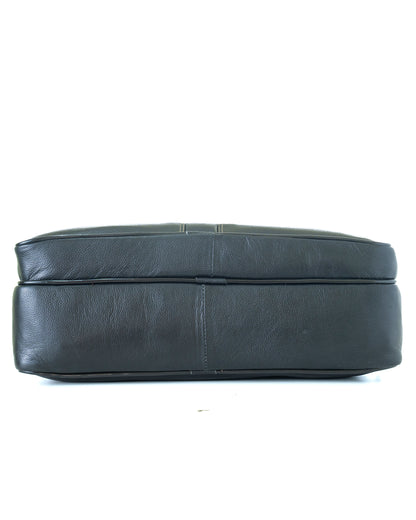 Green Hide Ardor Leather Laptop Bag