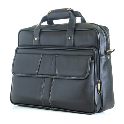 Green Hide Ardor Leather Laptop Bag