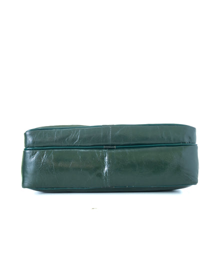Green Hide Ardor Leather Laptop Bag