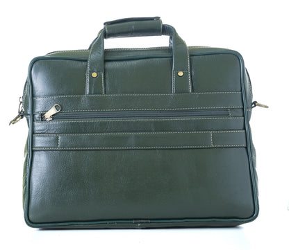 Green Hide Ardor Leather Laptop Bag