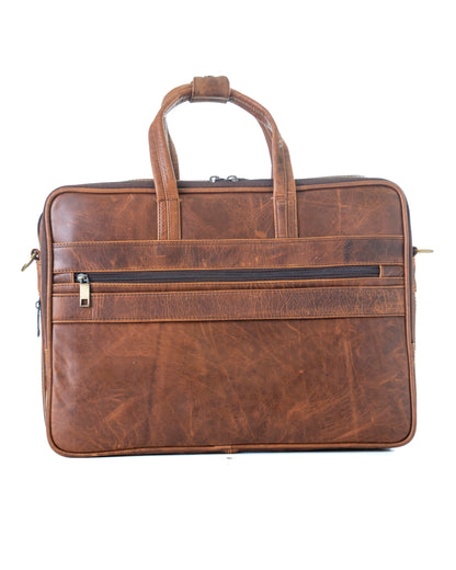 Green Hide Niveus Leather Laptop Bag